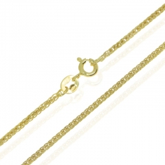 Złoty Łańcuszek 45cm Pełny splot Lisi ogon 1mm pr. 585